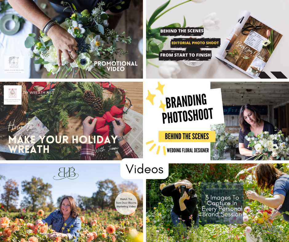 Videos made for or about Barn Door Blooms by Nicole Bedard Photo Video