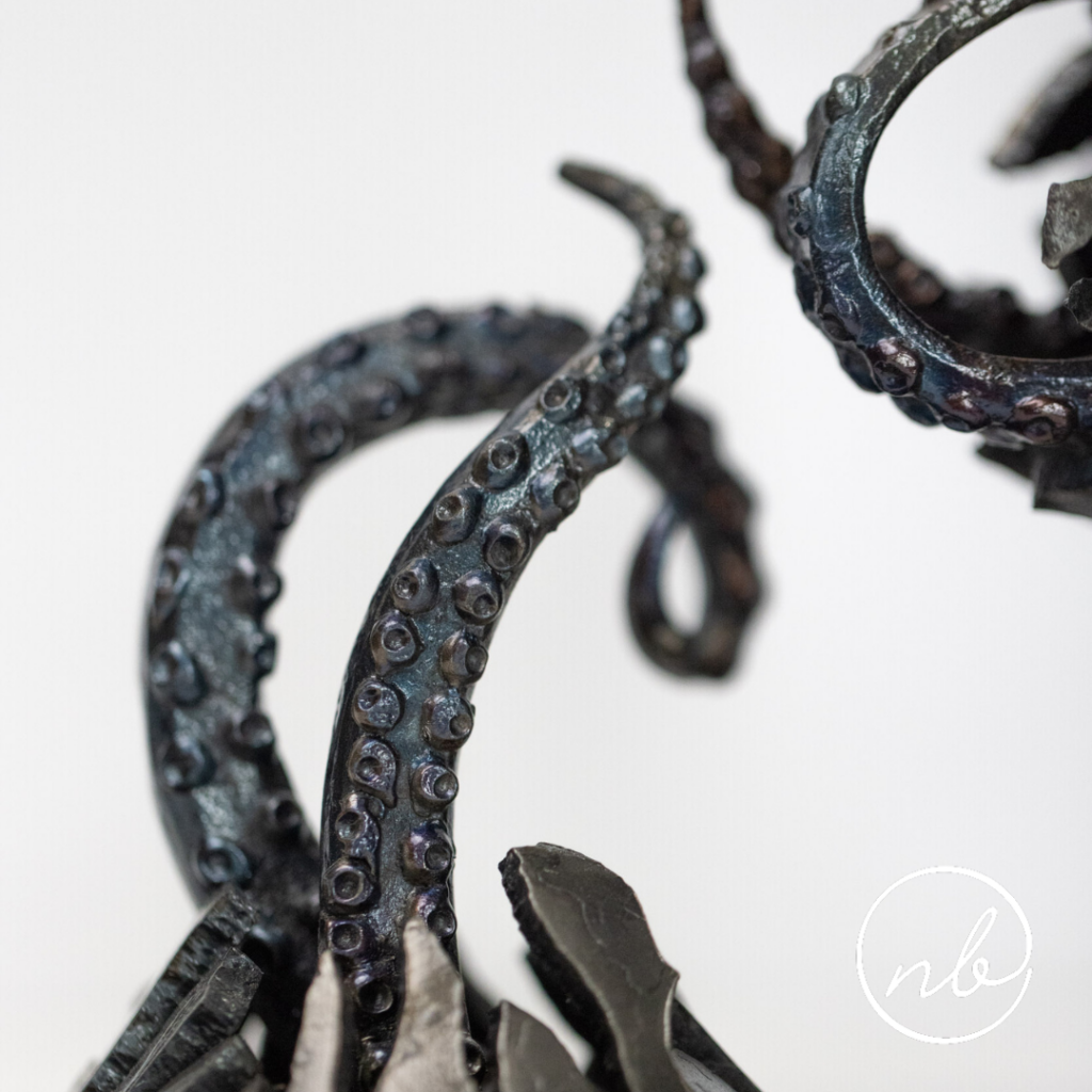 Detail shot of handmade product highlighting texture and craftsmanship