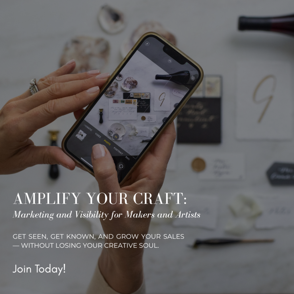amplify your craft- marketing and visibility for makers and artists