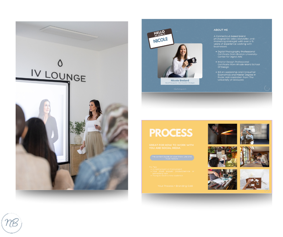 Compelling Presentation and Webinar Slides from a brand shoot
