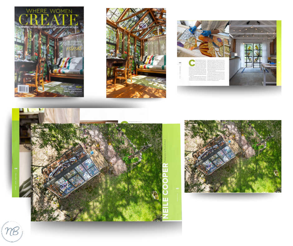 Professional Media-Ready Images- after a brand shoot with glass artist
