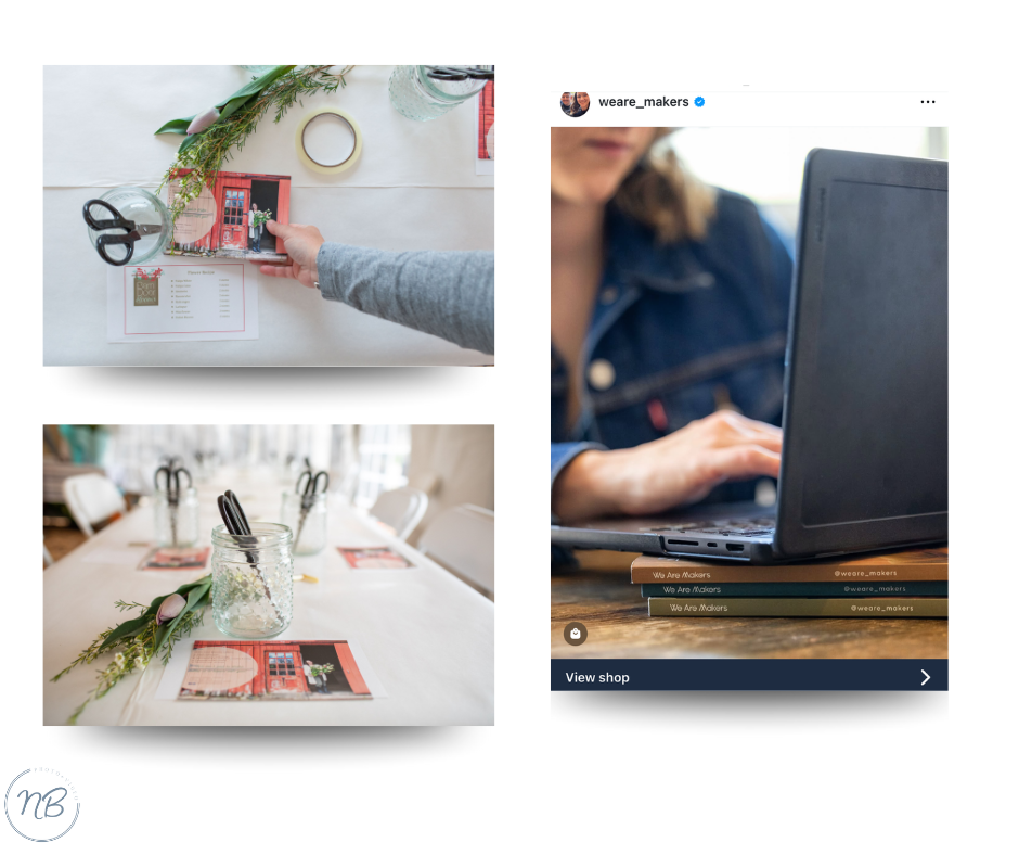 digital and print marketing visuals after a brand shoot